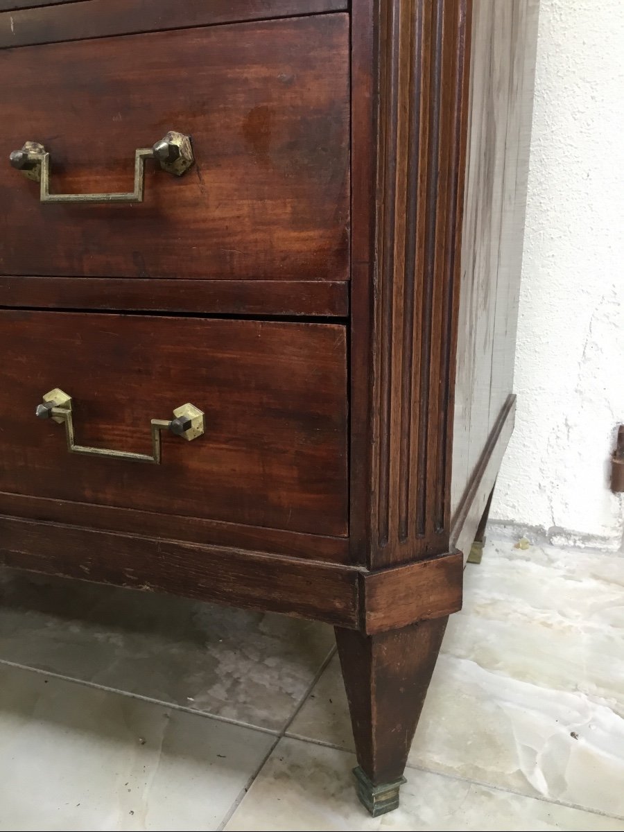 Commode En Acajou D époque Restauration-photo-6