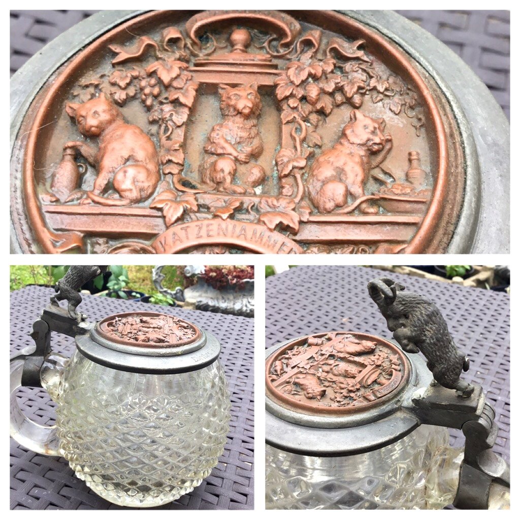 German Mug With Small Cats, Katzenjammer