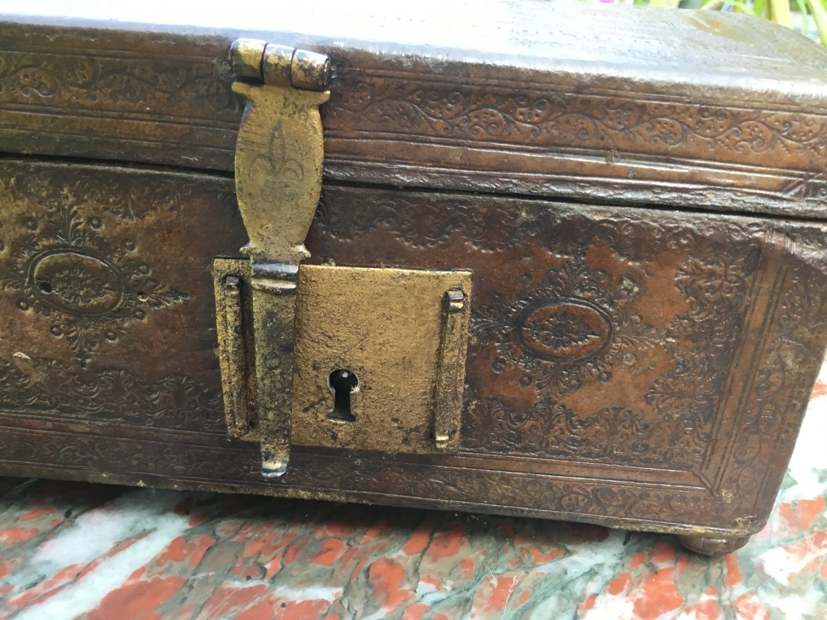 Box In Beech Sheathed In Morocco, From The Eighteenth-photo-5