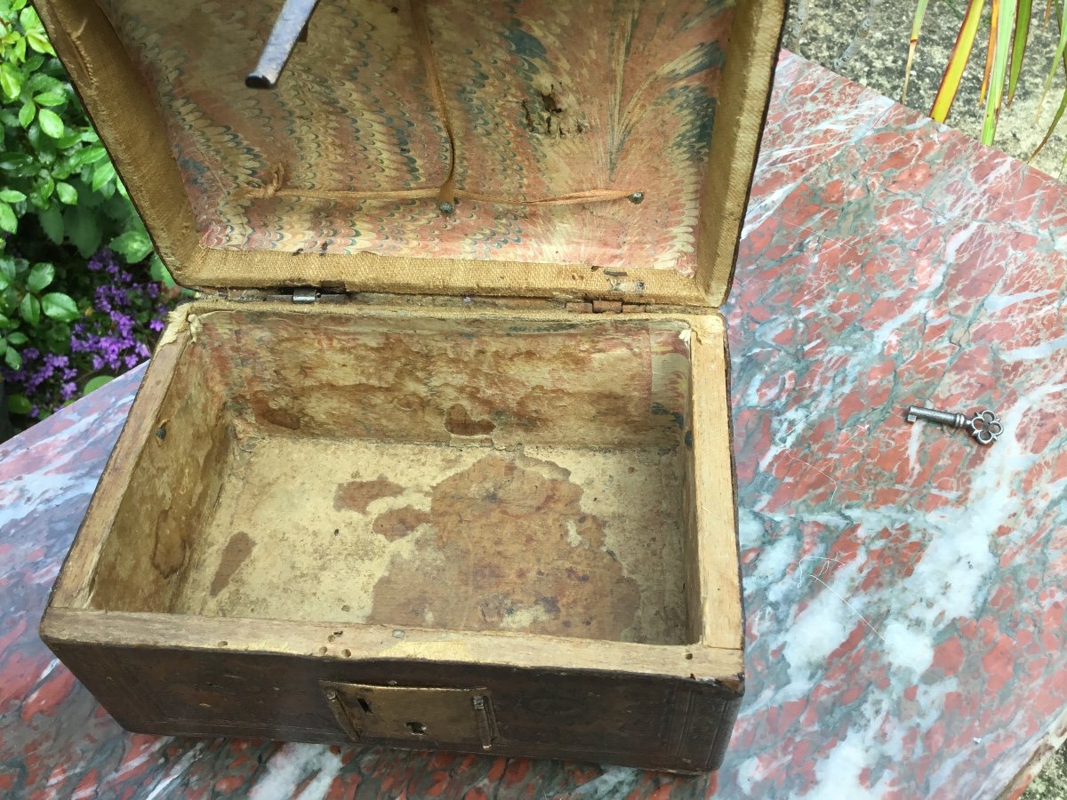 Box In Beech Sheathed In Morocco, From The Eighteenth-photo-6