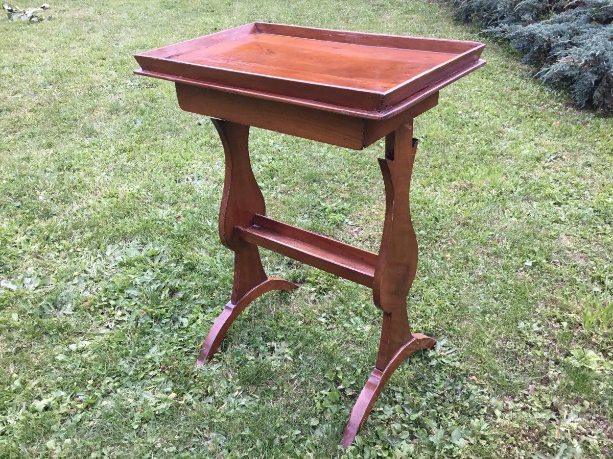 Fruitwood Side Table-photo-3