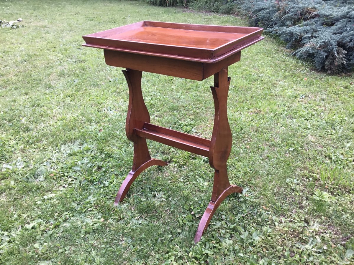 Fruitwood Side Table-photo-4