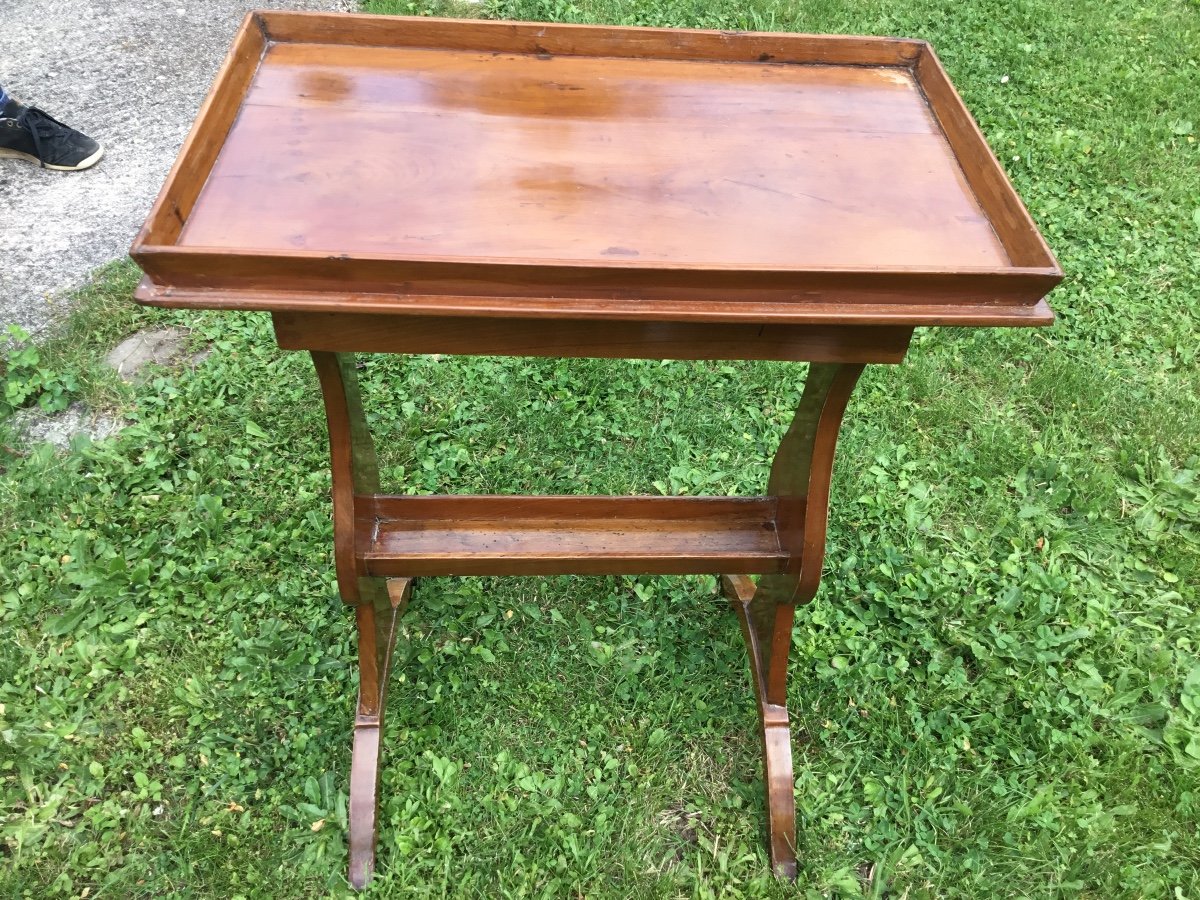 Fruitwood Side Table-photo-5
