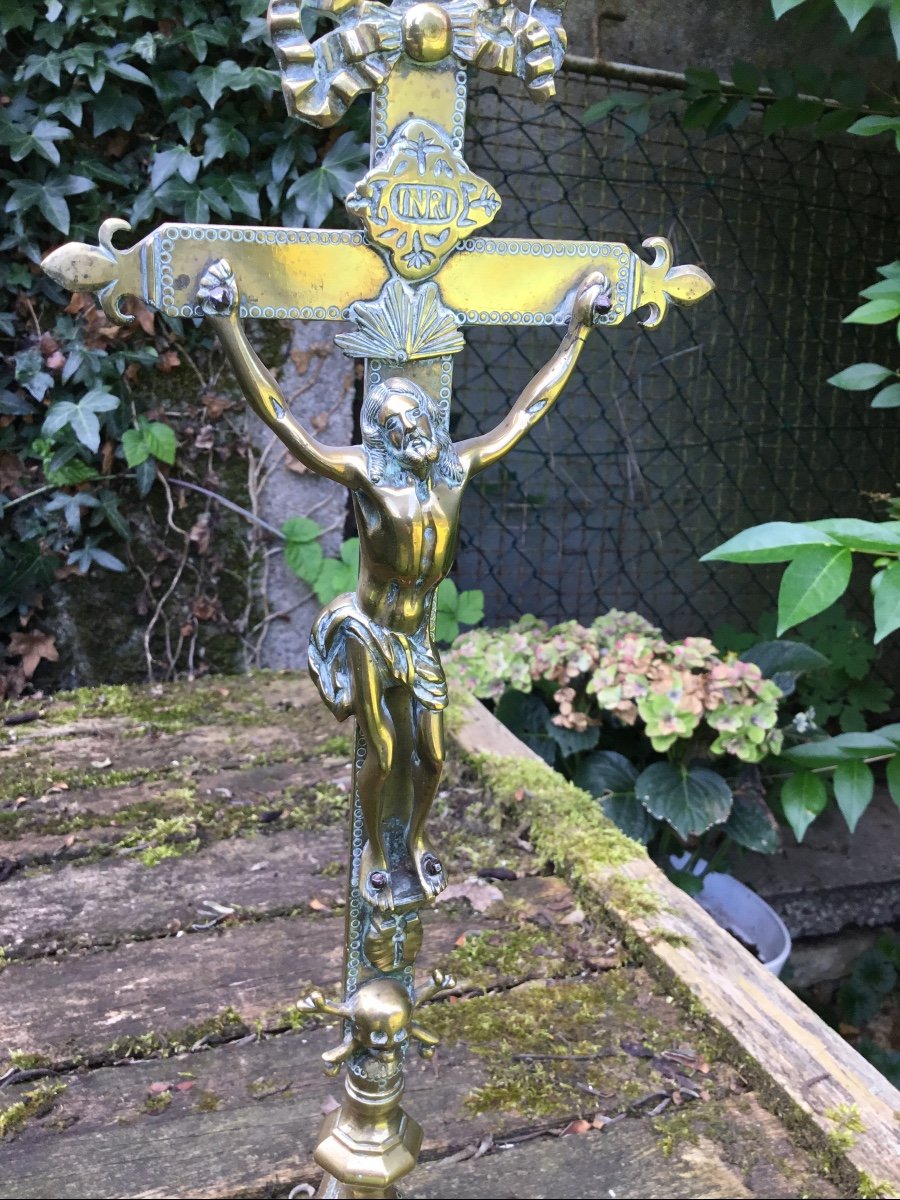 Christ In Gilt Bronze, XVIIth-photo-6