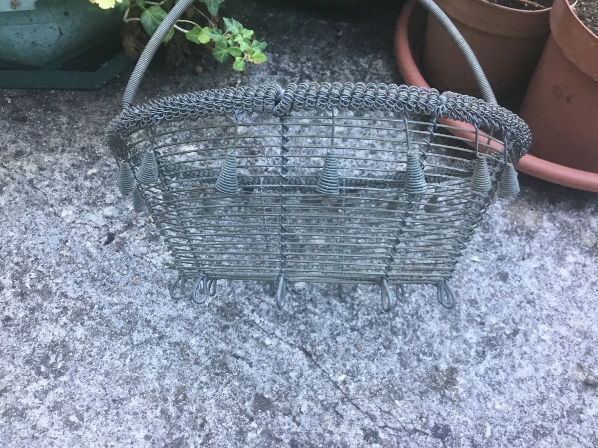 Folk Art, Braided Iron Basket, Plombières Les Bains-photo-1