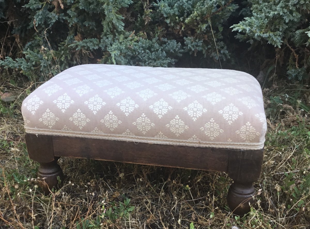 Repose Pied En Bois Naturel -photo-4