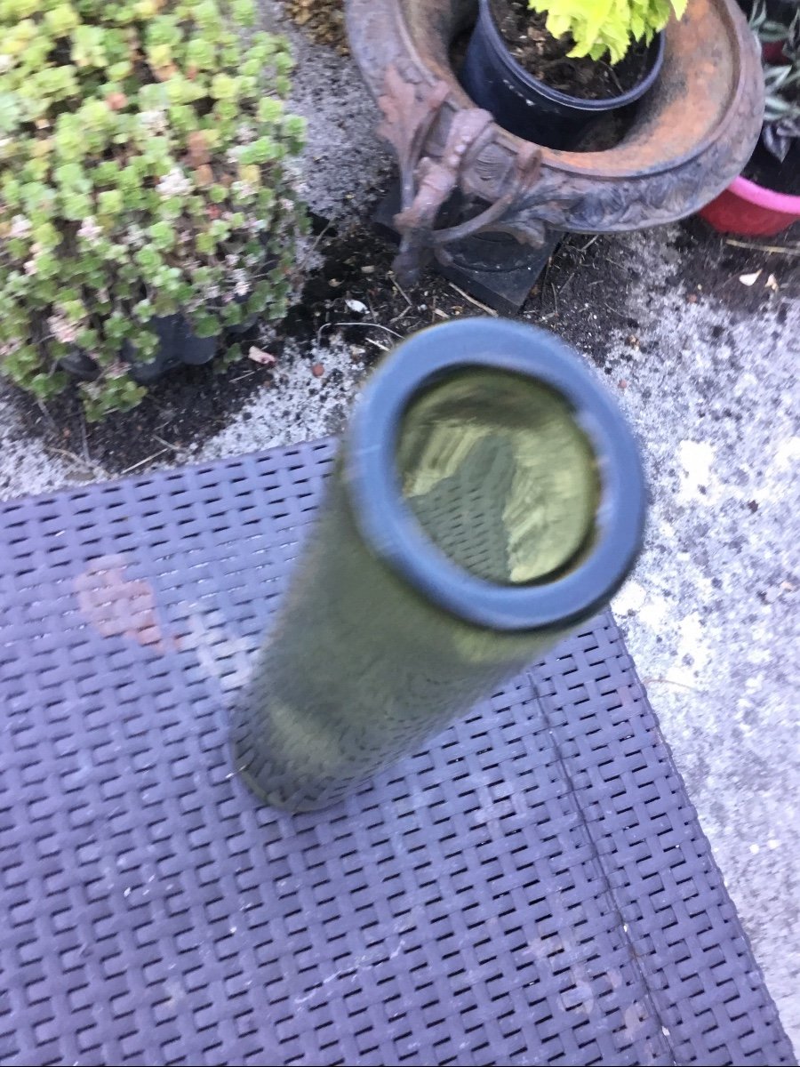 Rare Danish Vase By Per Lütken For Holmegaard, 1950s (37 Cm)-photo-4
