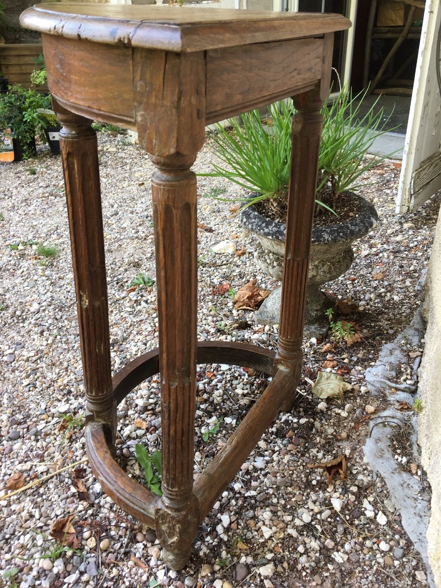 Cantor Stool With 4 Fluted Columns France XVIII-photo-2