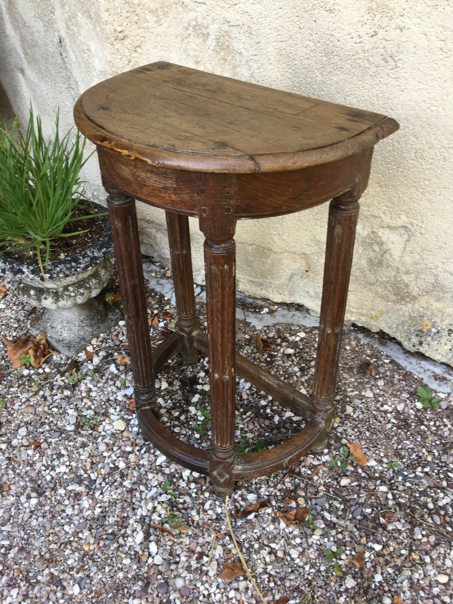 Tabouret De Chantre Aux 4 Colonnes Cannelées  France XVIIIéme-photo-7