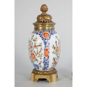 Incense Burner, Porcelain And Bronze Night Light