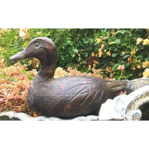 Art Populaire Canard Appelant Bois