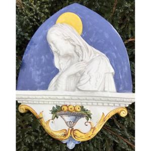 Virgin, Bas Relief Dlg By Della Robbia