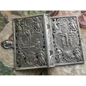 Breviary Door Cover In Sterling Silver. 18th Century