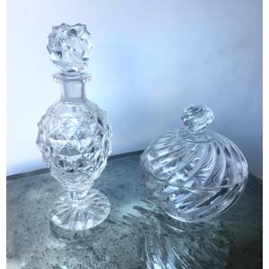 Two Baccarat Toiletry Bottles