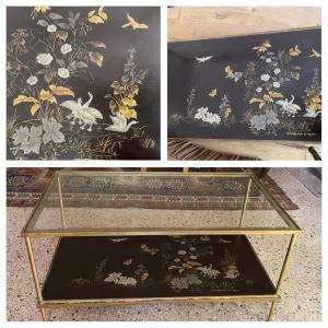 Coffee Table With Japanese-style Top, Circa 1950