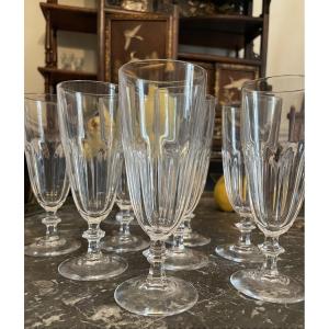 The 8 Crystal Champagne Flutes