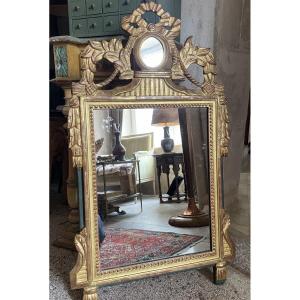 Louis XVI Mirror In Gilded Wood