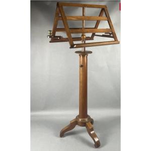 Music Stand, Swiveling Music Stand, On A Tripod Base, Adjustable Height