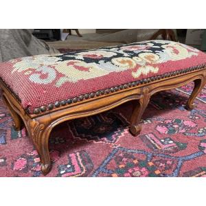 PETITE BANQUETTE BOUT DE PIED DE STYLE LOUIS XV