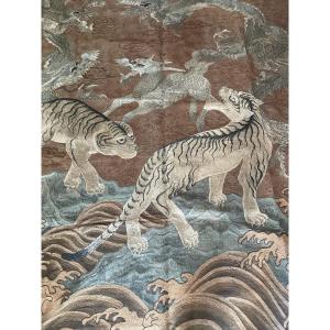 Broderie Japonaise Tigres et Dragons