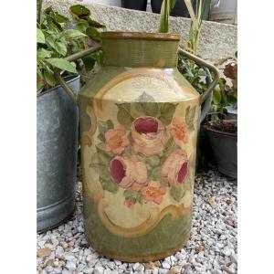 Umbrella Stand Decorated With A Bouquet Of Flowers