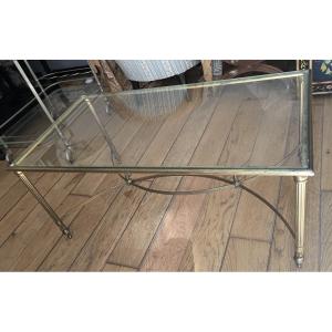 Brass And Glass Coffee Table