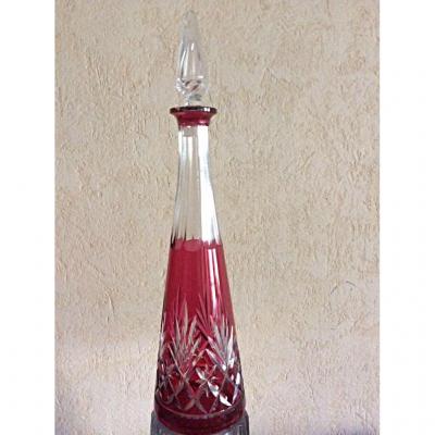 Carafe Crystal Cut Rose. Baccarat.