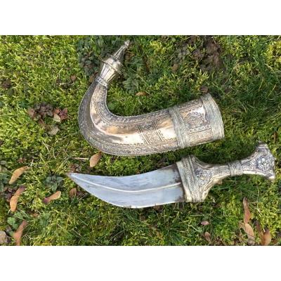 Silver Arabian Dagger