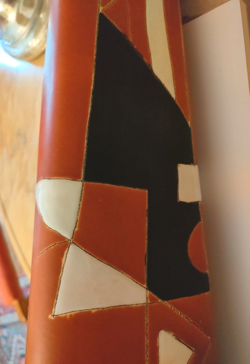 Peter Orlando (1921-2009), Grand Vase Pichet En Céramique, Signé Sous La Base, Années 50/60-photo-4