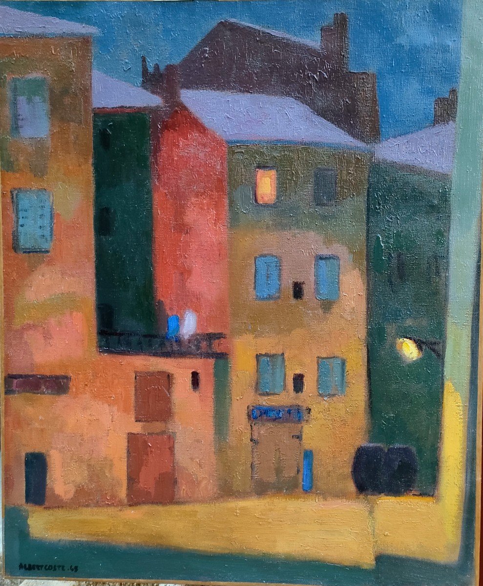 Albert Coste (1895-1985), Vue d'Aix-en-provence, Huile Sur Toile Signée à Droite, Datée 42-photo-2