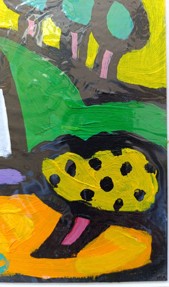 Jacques Pellegrin (1944-2021), Provence Landscape, Acrylic On Cardboard, Signed, 2010-photo-2
