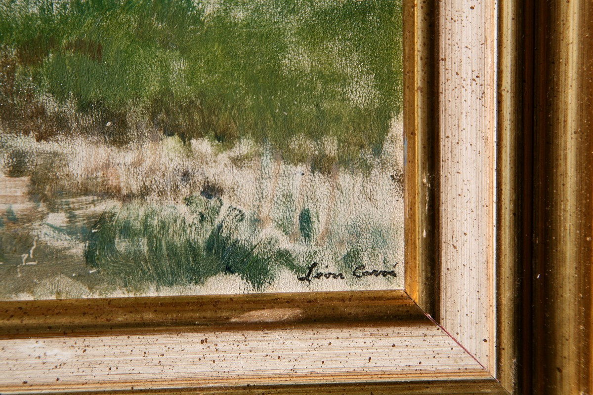 Léon Carre (1878-1942), Paysage De Kabylie, Huile Sur Toile Signée, Encadrée.-photo-2