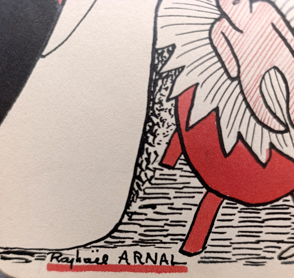 Raphael Arnal (1906-1963), La creche, Encre Sur Papier, Signée, Encadrée, 1932-photo-2