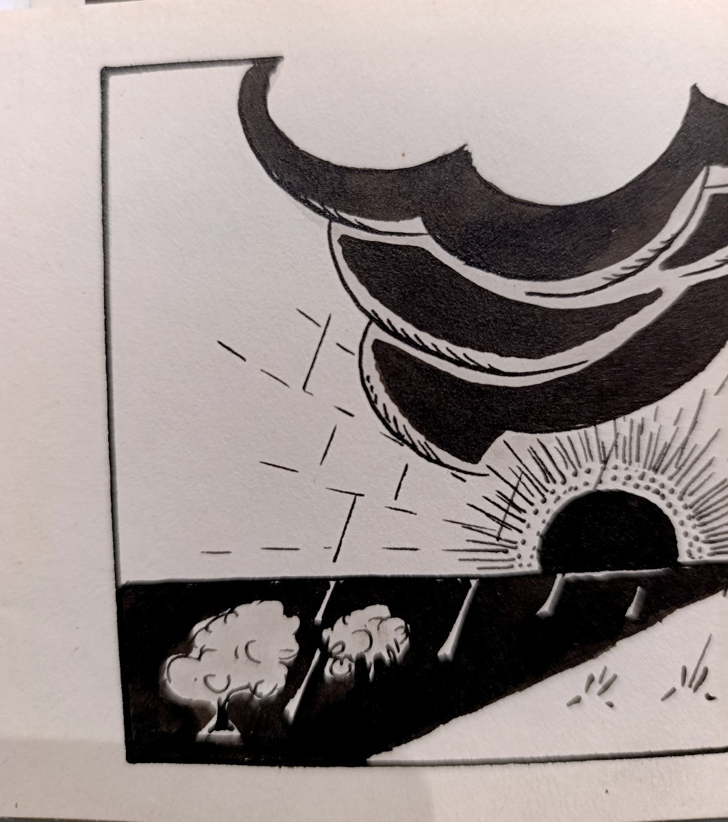 Raphael Arnal (1906-1963), Mars, Encre Sur Papier, Signée, Encadrée, 1932-photo-2