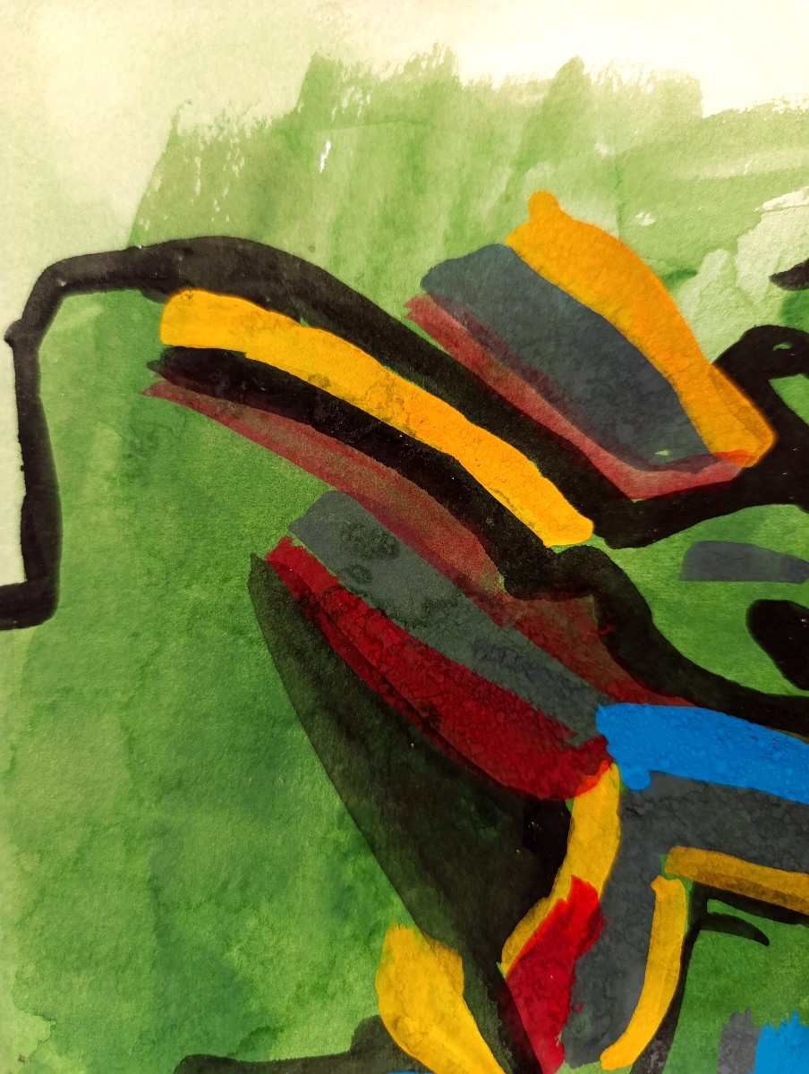 André LANSKOY (1902-1976), Composition  Gouache et aquarelle sur papier, signé au centre, cadre-photo-4