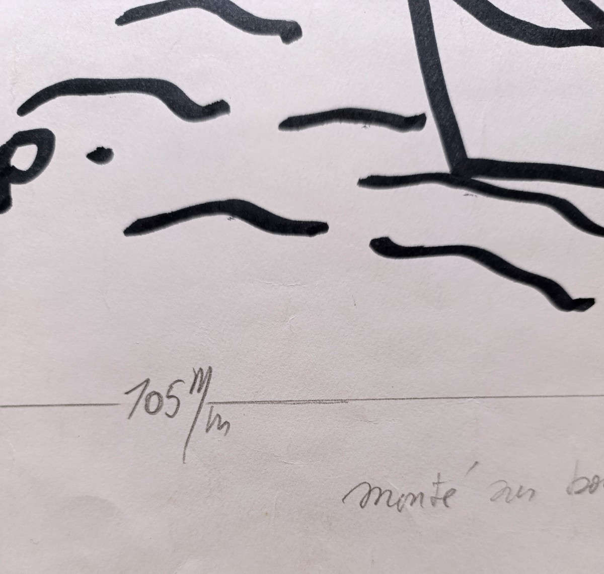 P. Ambrogiani (1907-1985), The Drowned Man Of The Auffes Valley, Felt-tip Pen On Paper Signed Pa-photo-4