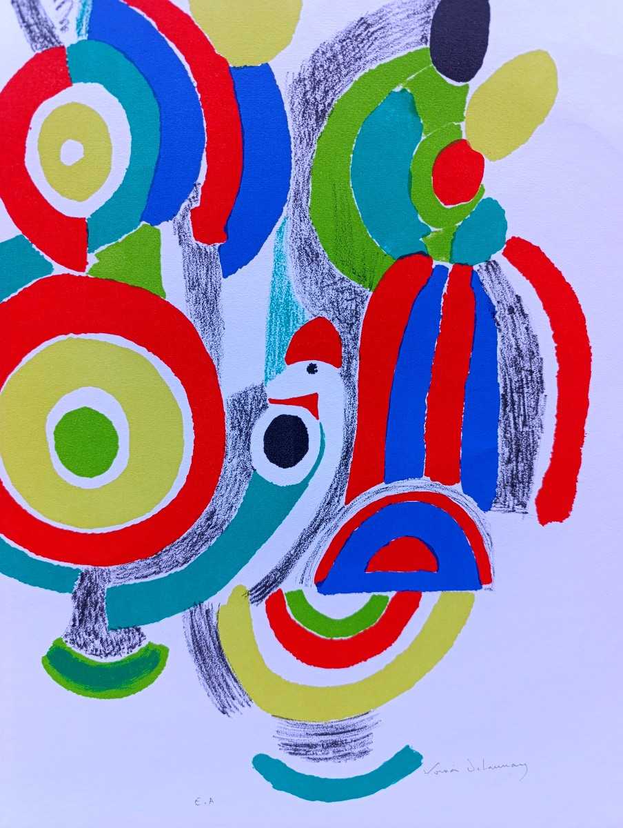 Sonia Delaunay (1885-1979), Toys, Lithograph On Vellum Signed, Artist's Proof -photo-3
