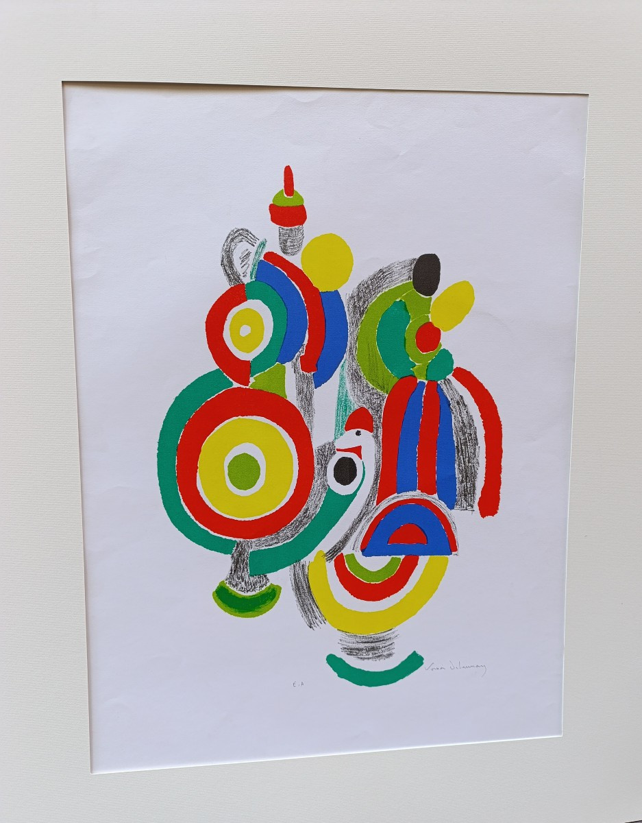 Sonia Delaunay (1885-1979), Toys, Lithograph On Vellum Signed, Artist's Proof -photo-4