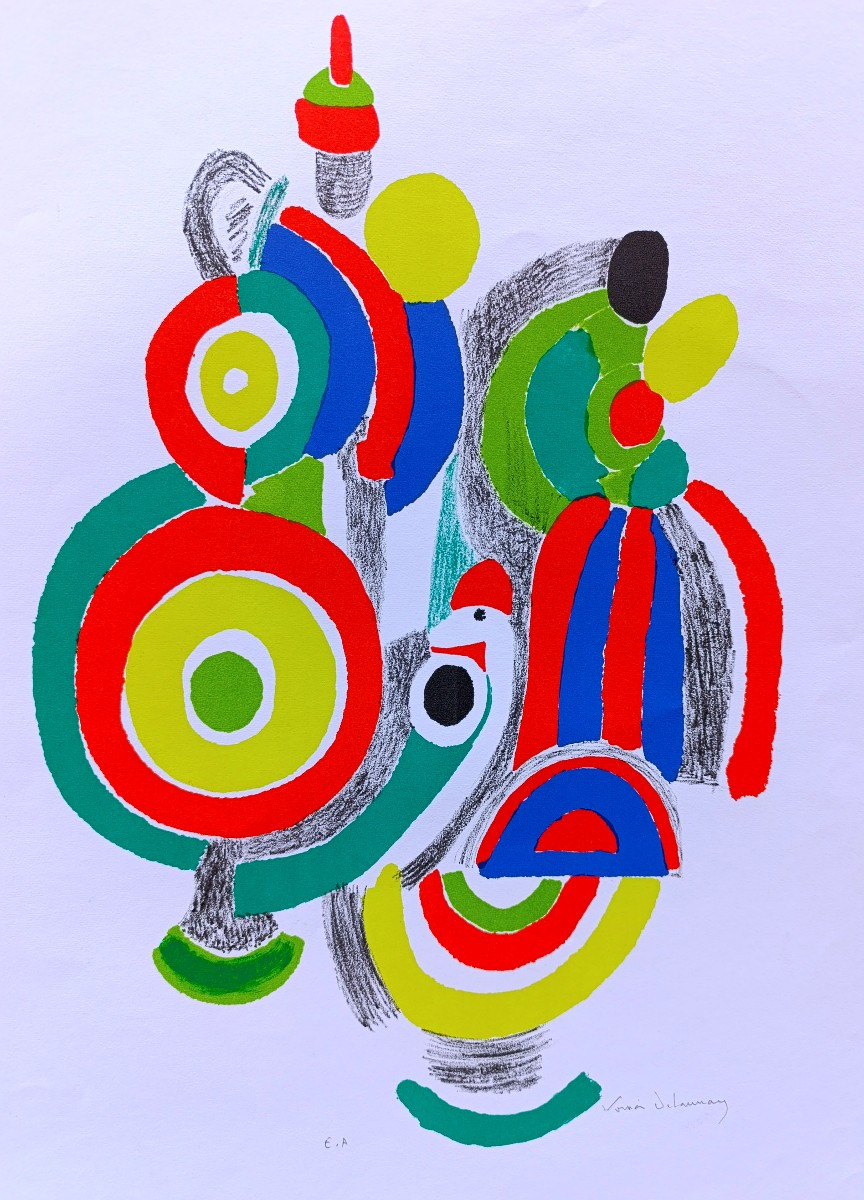 Sonia Delaunay (1885-1979), Toys, Lithograph On Vellum Signed, Artist's Proof 