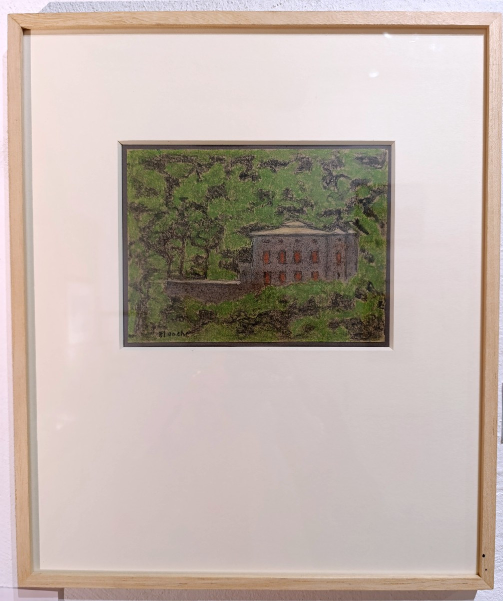 Jean-pierre Blanche (1927-2022), Chateau De Vauvenargues, Pastel On Paper, Signed, Framed-photo-4