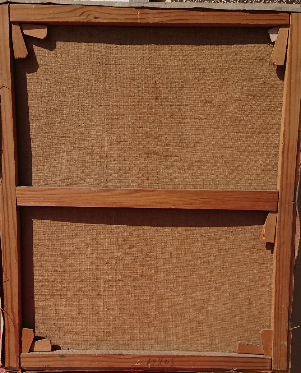 P. Froidevaux, (1918-1998), Bruges, The Flemish Bridge, Oil On Canvas, Signed, Dated 1936, Framed-photo-4