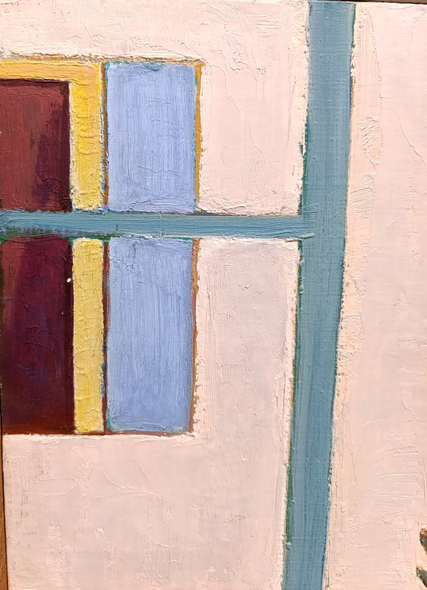 Jean-pierre Blanche (1927-2022), Window On Studio , Oil On Pannel, Signed With Frame-photo-1