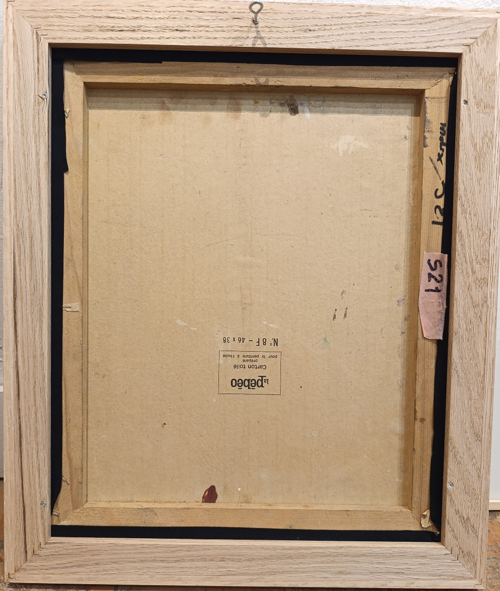 Jean-pierre Blanche (1927-2022), Window On Studio , Oil On Pannel, Signed With Frame-photo-2