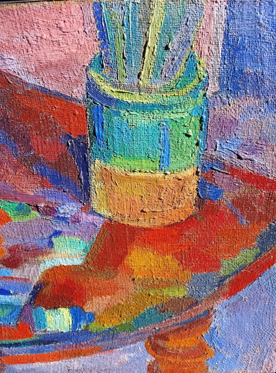 Pierre Ambrogiani (1907-1985), The Painter's Palette, Oil On Canvas, Signed, Certificate-photo-4