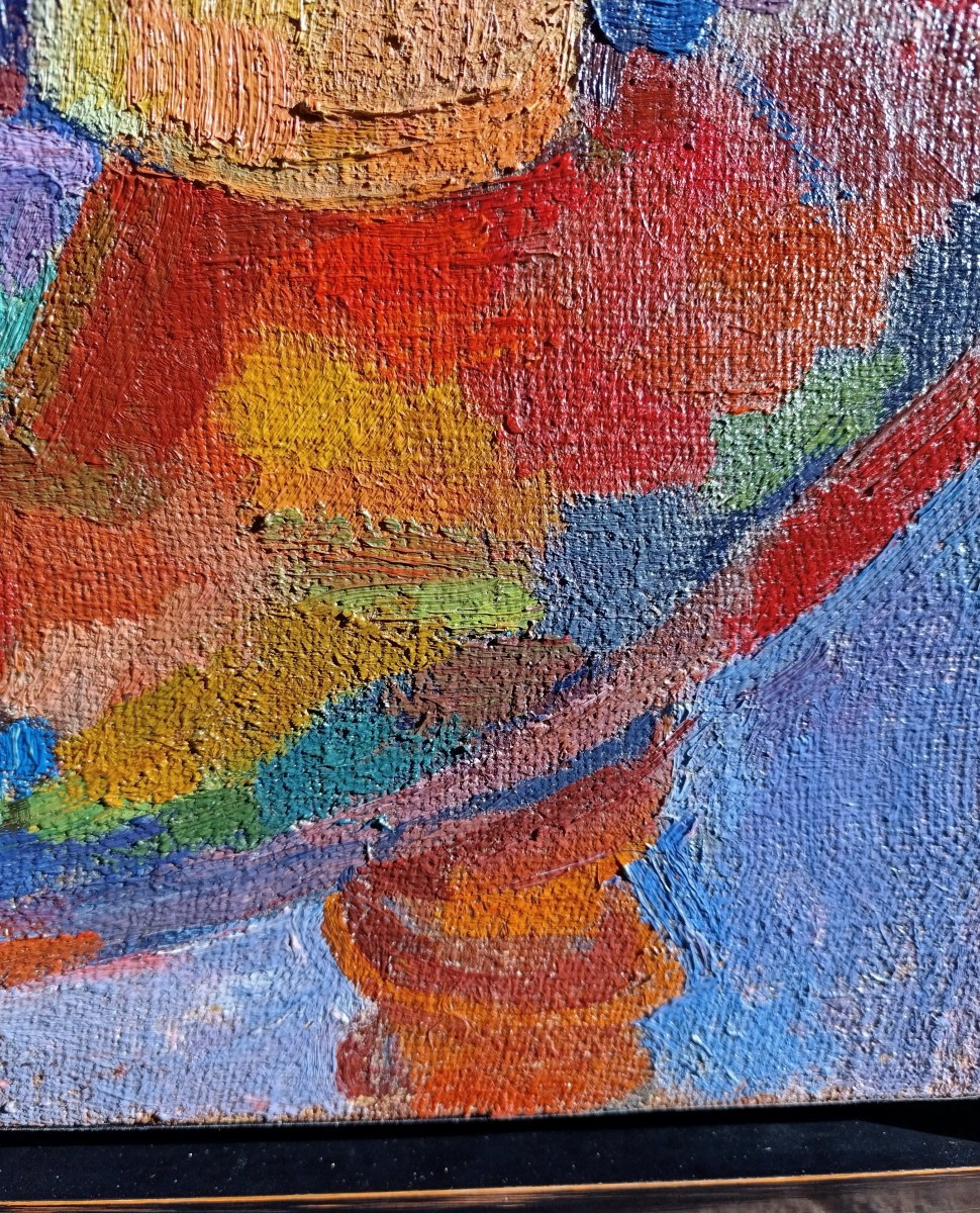 Pierre Ambrogiani (1907-1985), The Painter's Palette, Oil On Canvas, Signed, Certificate-photo-1