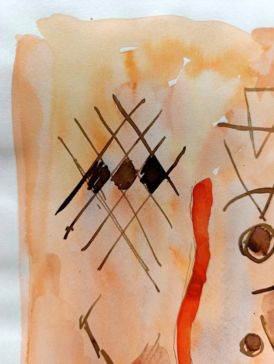 Albert Coste (1895-1985), Free Abstraction, Gouache Signed Right, 73, Framed.-photo-2