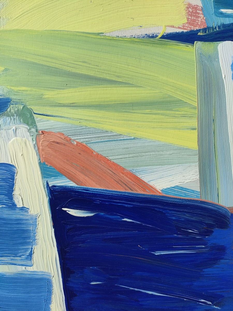 Daniel Clesse (1932-2016), Blue Harmony, Oils On Panel, Signed-photo-2