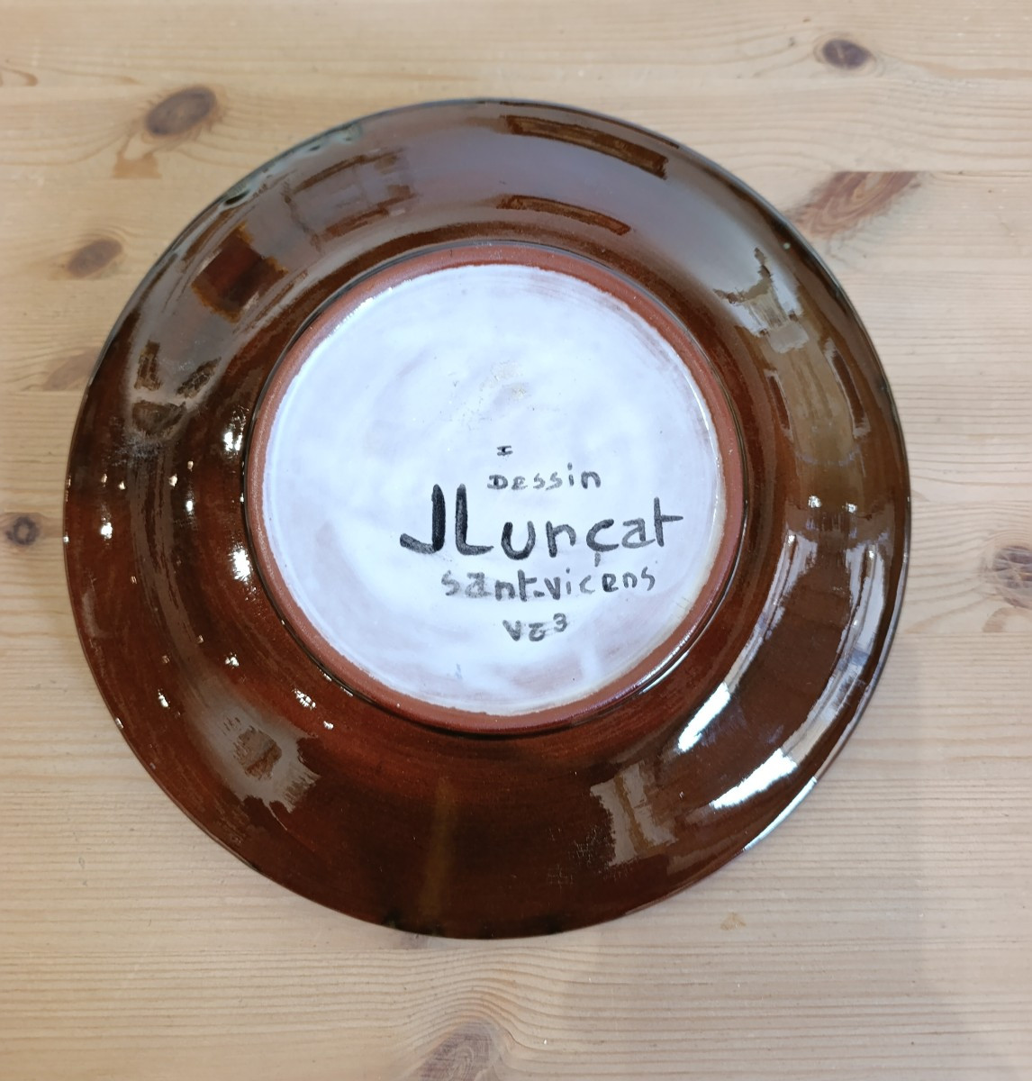 Jean Lurçat (1888-1966), Ceramic Plate, Decorated With A Head, Signed On The Back, Sant Vicens-photo-4