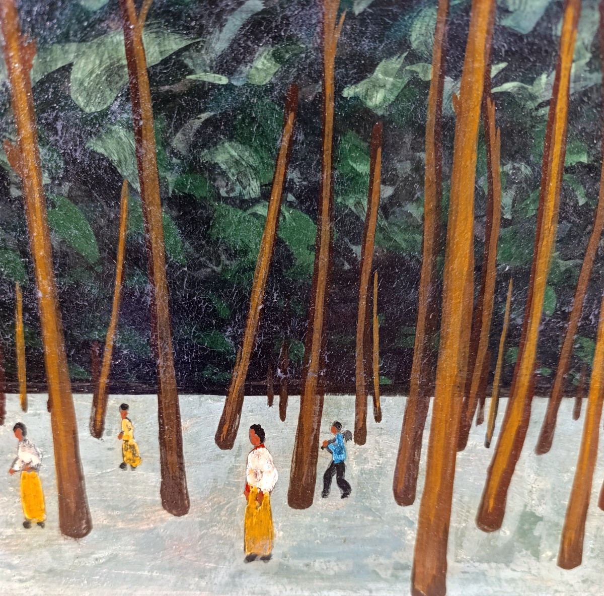 Raphael Arnal (1906-1963), La forêt, huile sur panneau, signée en bas à droite, vers 1947-photo-2