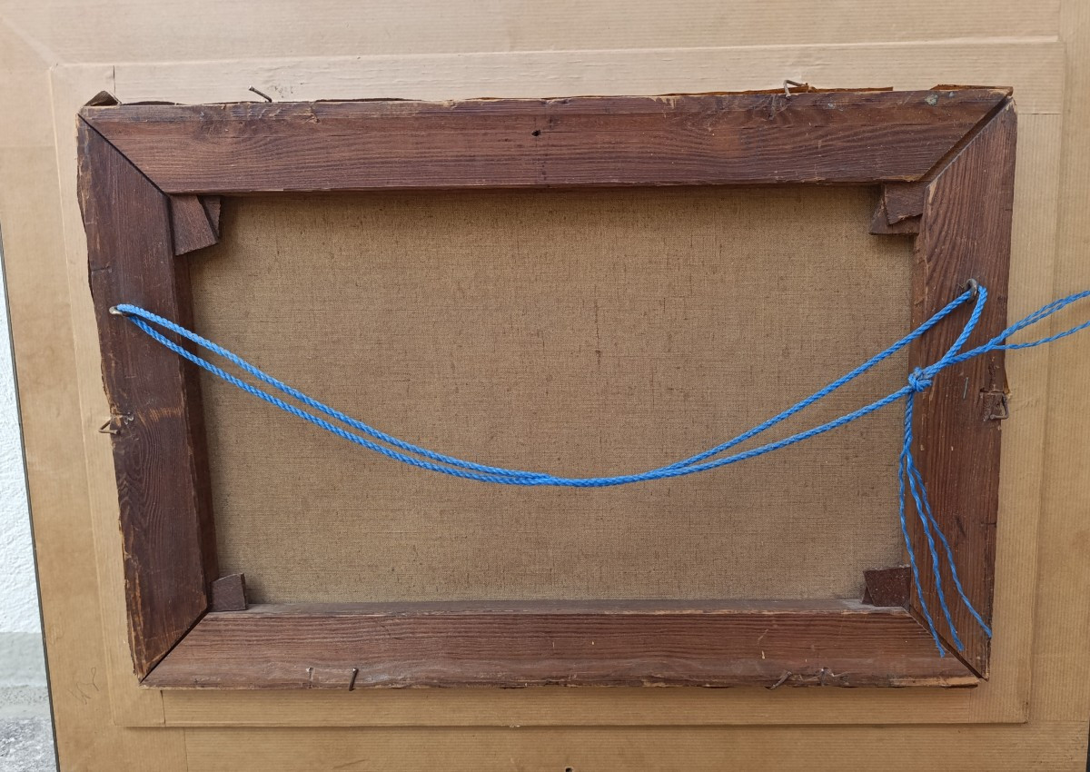 M.S. BEURDEN (XIX/XXème), La forêt de bouleaux, Huile sur toile, signée, encadrée-photo-4